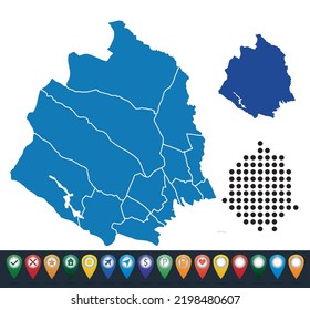 Set maps of Norrbotten County