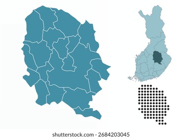 Set maps of North Savo province