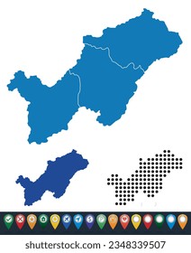 Mapas de la provincia de la Gran Llanura del Norte