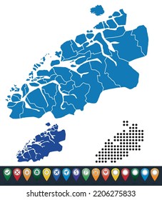 Set Maps Of Møre Og Romsdal Region