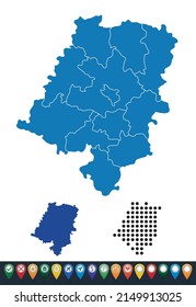 Set maps of Opole Voivodeship