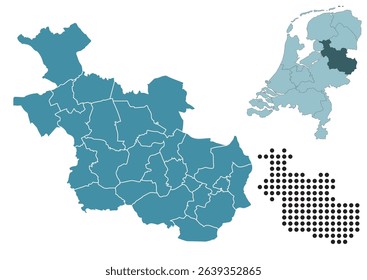 Set maps of Overijssel province