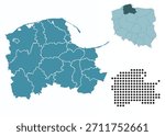 Set maps of Pomeranian Voivodeship