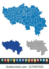 Set maps of Liège Province