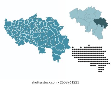 Set maps of Liège Province