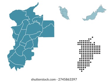 Set maps of Putrajaya state