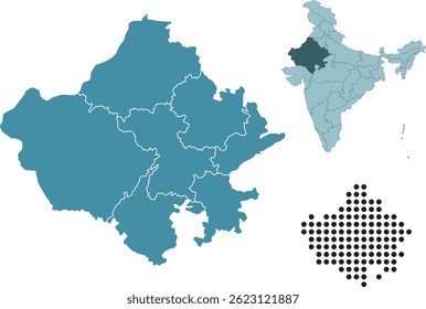 Set maps of Rajasthan state