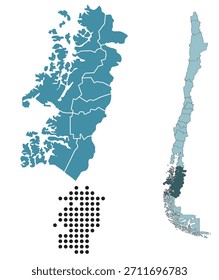 Establecer mapas de Aysén Region