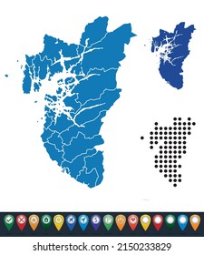 Set maps of Rogaland province