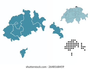 Mapa do cantão de Schaffhausen