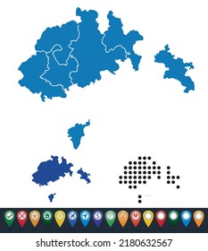 Set maps of Schaffhausen Conton