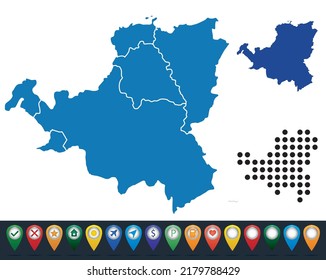 Establecer mapas de Schwyz Conton