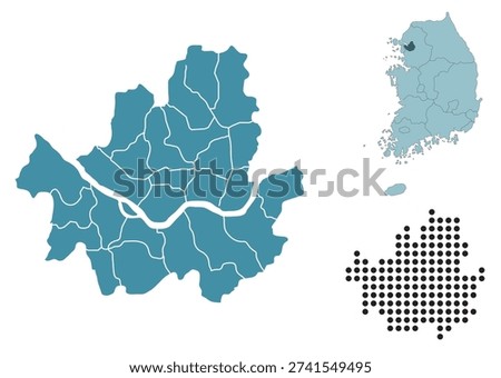 Set maps of Seoul Province