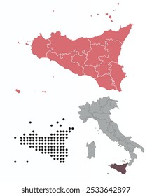 Set maps of Sicilia province