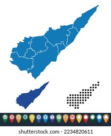 Set maps of South Karelia province