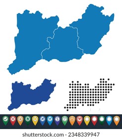 Set maps of Southern Great Plain province