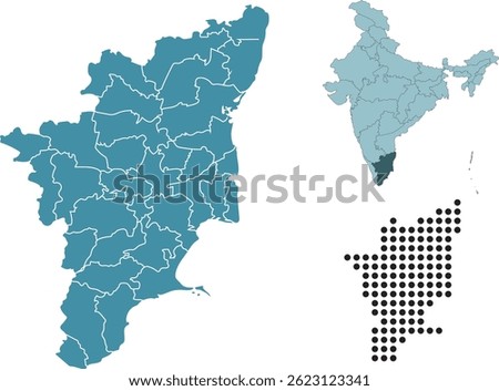 Set maps of Tamil Nadu state