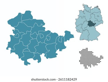 Set maps of Thuringia province