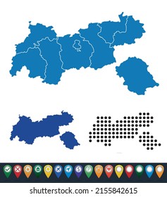 Set maps of Tyrol province