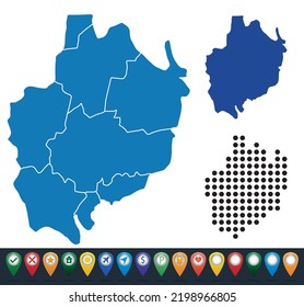 Set maps of Uppsala County