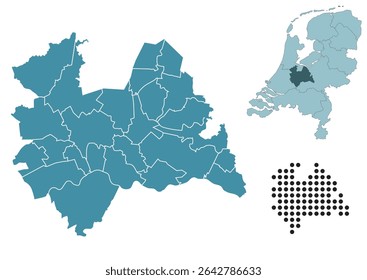 Definir mapas da província de Utrecht