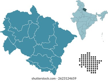 Set maps of Uttarakhand state