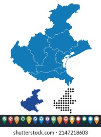 Landkarten der Provinz Venetien