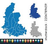 Set maps of Vest-Agder region