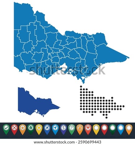 Set maps of Victoria state