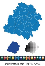 Set Maps Of Łódź Voivodeship