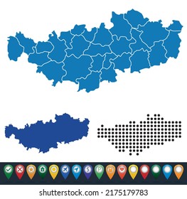 Set maps of Walloon Brabant