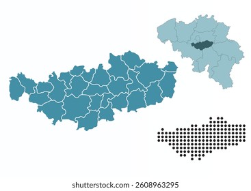 Set maps of Walloon Brabant Province