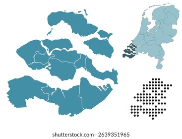 Set maps of Zeeland province