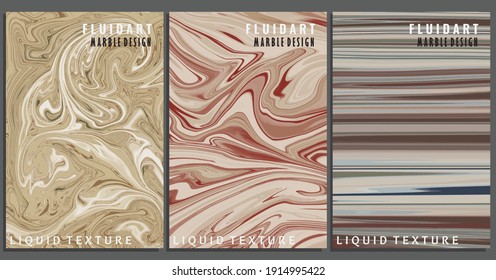 set marble liquid art background cover. abstract background handart