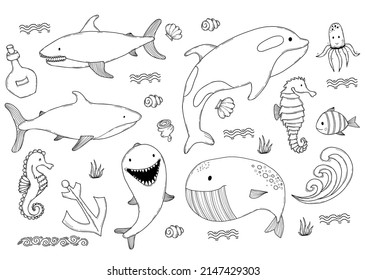 4,403 Seahorse Outline Images, Stock Photos & Vectors | Shutterstock