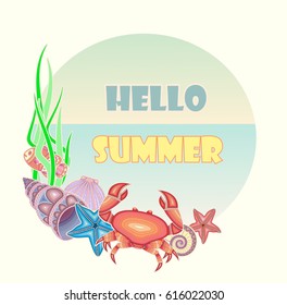 Set of "marine life" for your creativity