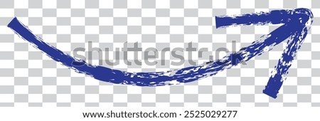 Set of marker drawn arrows. Hand drawn black pointers, arrow icons isolated on white background. Direction elements, curve brush strokes. Different curved arrows. Marker drawing. Vector illustration