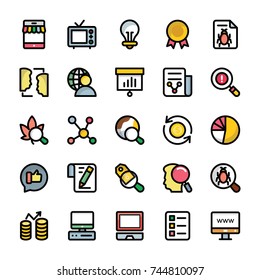 Set of Marketing and Analytics Icons 