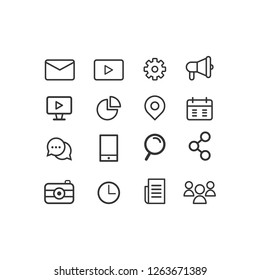 Set of Marketing Icon vector design