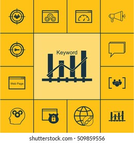 Set Of Marketing Icons On Loading Speed, Connectivity And Website Topics. Editable Vector Illustration. Includes Page, Plan, Speed And More Vector Icons.