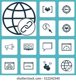 Set Of Marketing Icons On Questionnaire, SEO Brainstorm And Coding Topics. Editable Vector Illustration. Includes Bulding, Community, Page And More Vector Icons.