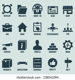 Set of marketing internet and service icons - part 2 - vector icons