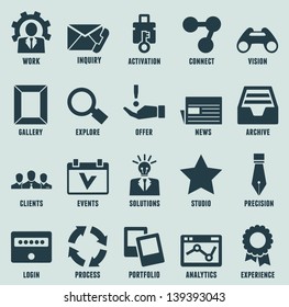 Set of marketing internet and service icons - part 3 - vector icons