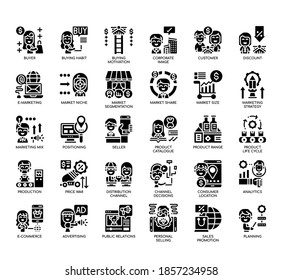 Set of Marketing thin line and pixel perfect icons for any web and app project. 