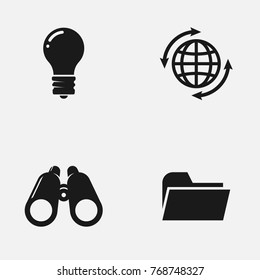 Set of marketing vector   icons.