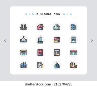 A set of marketing-related vector icons used in the company.