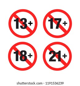 Set marks of Forbidden age limit