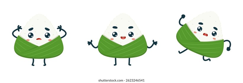 Set Mascot images Cute Icons