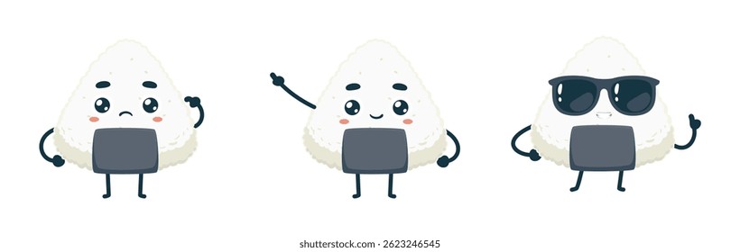 Set Mascot images Cute Icons