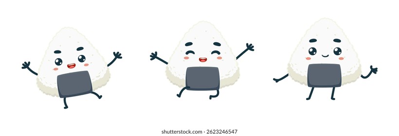Set Mascot images Cute Icons